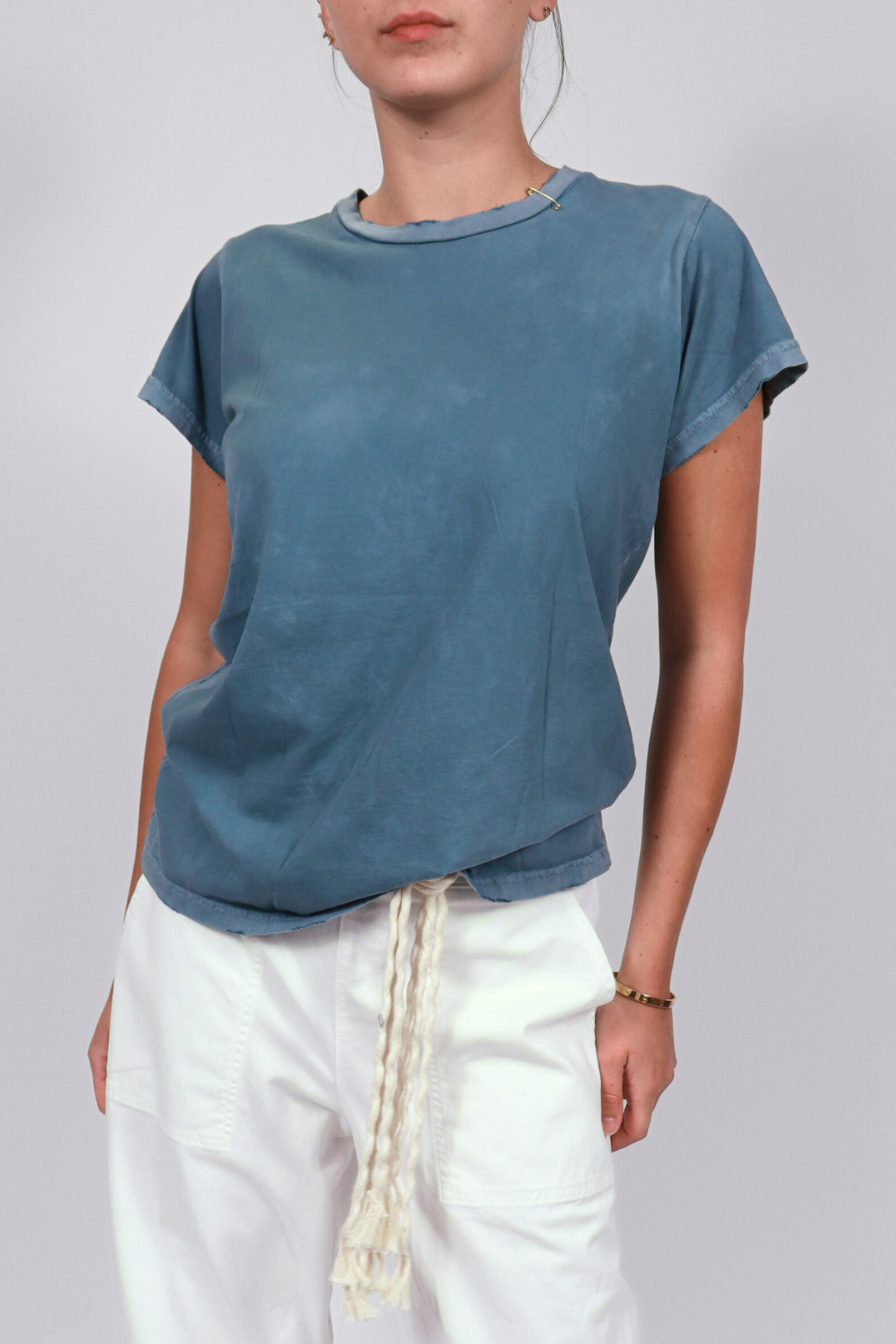 Bluedirt Powder 'The Doing Of It Is The Being Of It' Short Sleeve Graphic T-Shirt | Soft Cotton Casual Tee for Men & Women | Perfect for Yoga, Gym Workouts & Everyday Wear