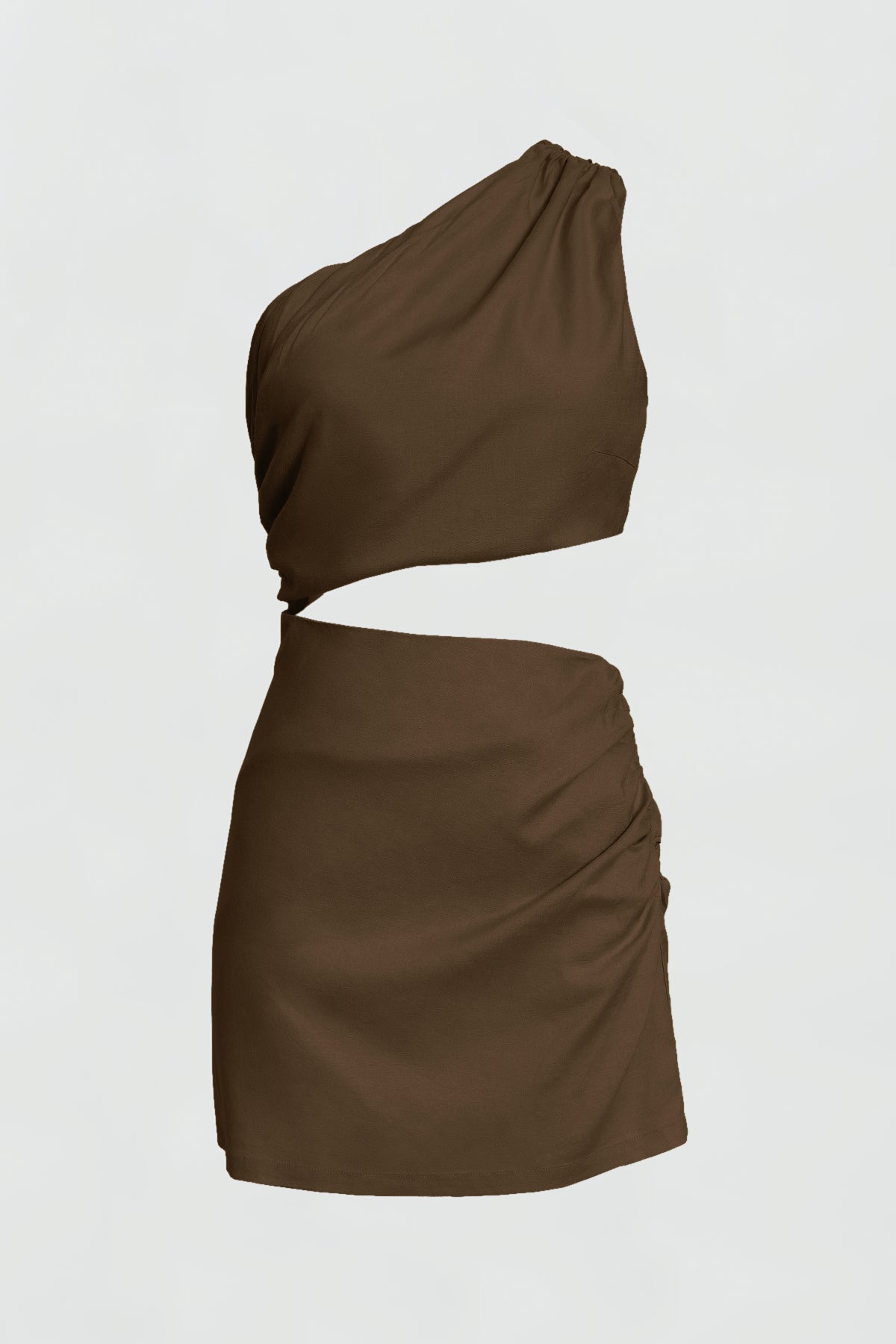 Logan Linen Mini Dress for Women - Soft & Comfortable Chocolate Brown Summer Dress for Beach, Vacation & Casual Wear