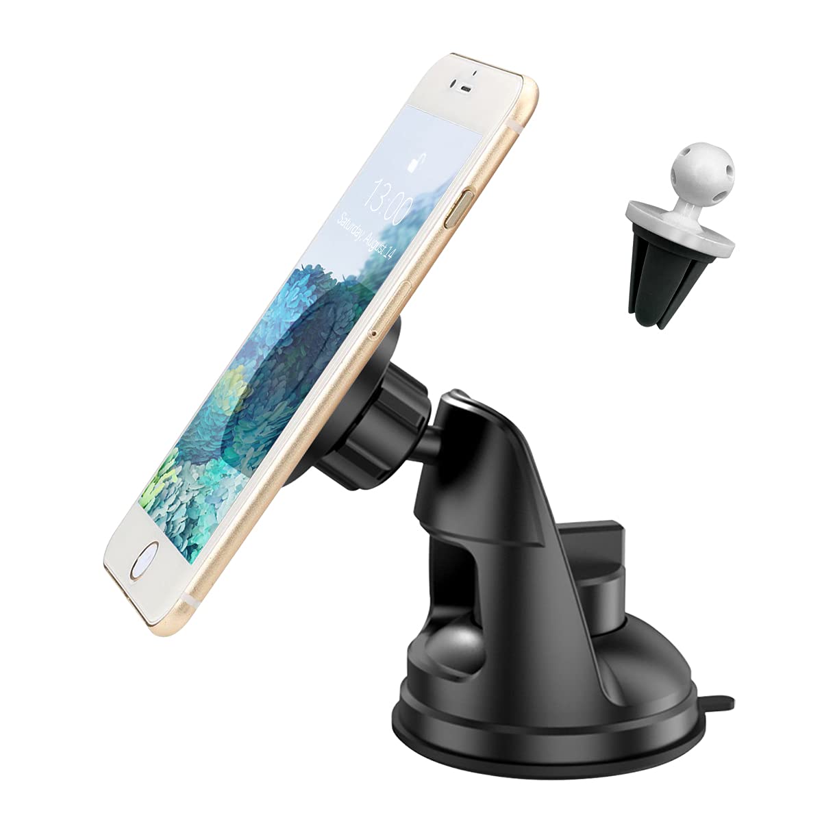 360° Rotatable Car Magnetic Phone Holder for Air Vent - Compatible with iPhone, Samsung - Perfect for Driving & Navigation