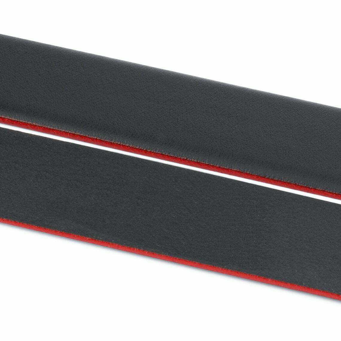 35mm Black Leather Belt Strap for Dunhill Buckles - Adjustable Replacement Men's Belt for Business & Casual Wear