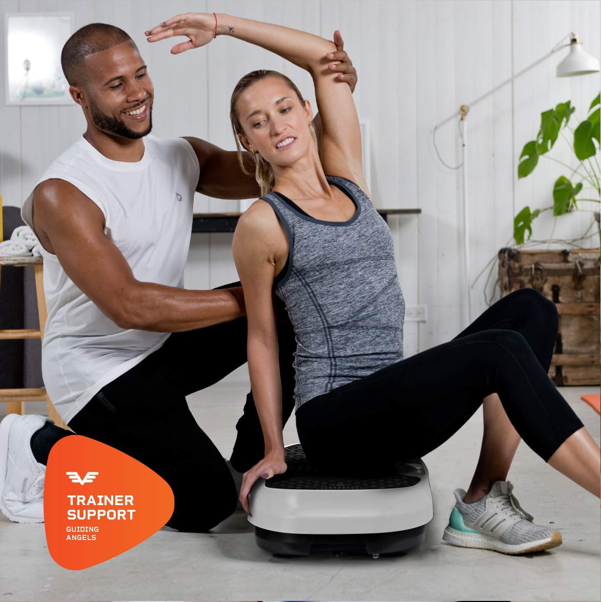 LifePro Waver Mini Vibration Plate Exercise Machine – Portable Full Body Workout Platform for Home & Travel, Weight Loss, Toning & Wellness – Includes 2 Loop Bands & 4 Resistance Bands – Perfect for Home Gym, Office Fitness & Travel Workouts