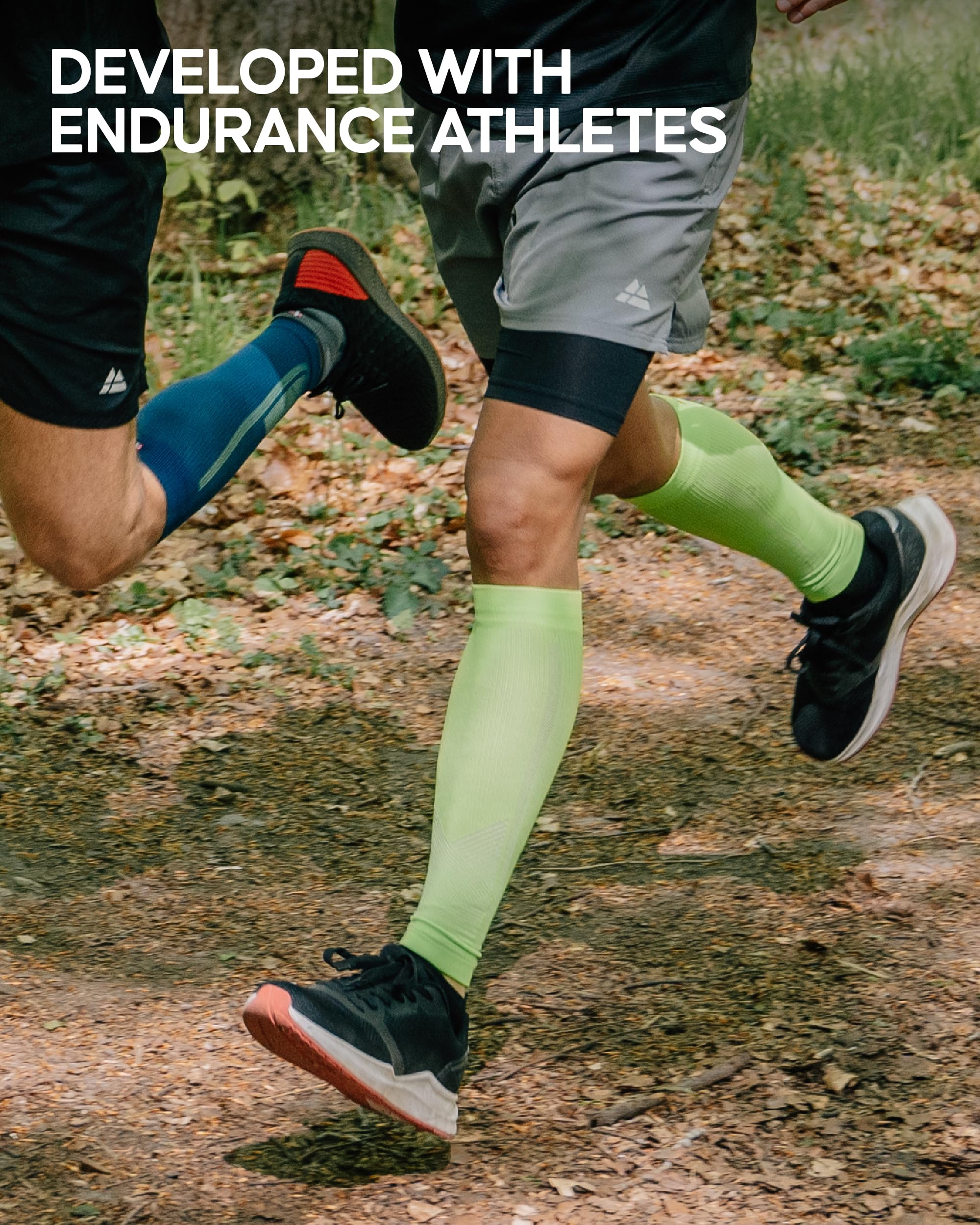 DANISH ENDURANCE Men's Compression Shorts 2-Pack - Quick Dry Running Leggings for Gym, Sports & Workout - Anti-Chafing Performance Shorts for Marathon, Cycling & Cross Training