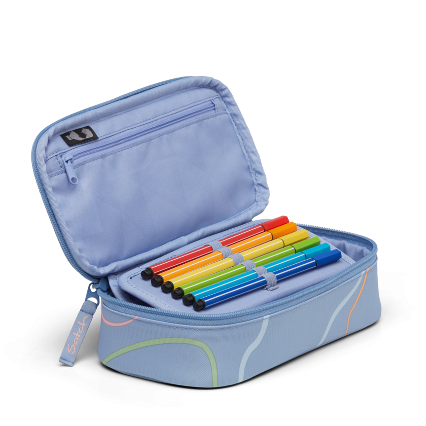 Satch Premium Pencil Case - Vivid Blue School & Office Supplies Organizer for Students, Artists & Professionals - Perfect for Backpacks, Desks & Travel
