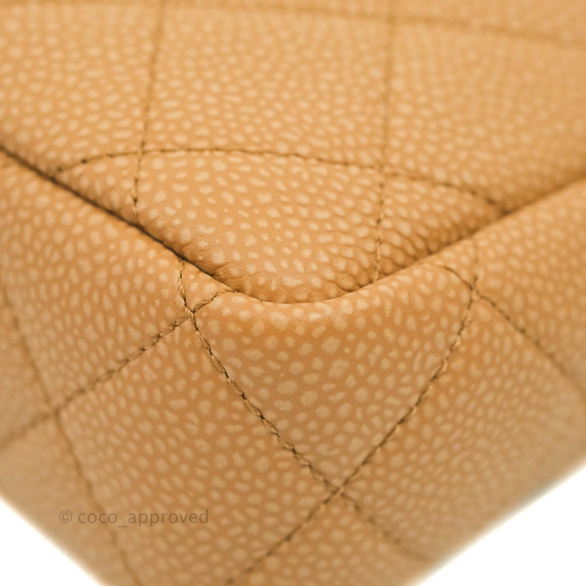 Chanel Classic Camera Bag in Caramel Dark Beige Caviar Leather with Gold Hardware - Perfect for Everyday Use, Travel & Special Occasions