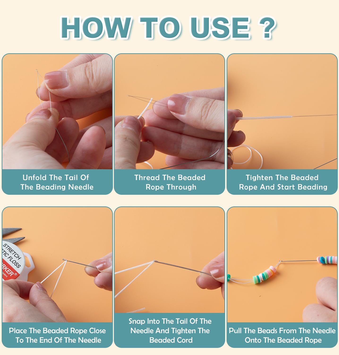 Clay Bead Spinner Needles - 12pcs Big Eye Bending Jewelry Making Needles for Clay Beads & Seed Beads | Perfect for Bracelet, Necklace & DIY Jewelry Crafting | Ideal for Beading Projects & Handmade Accessories
