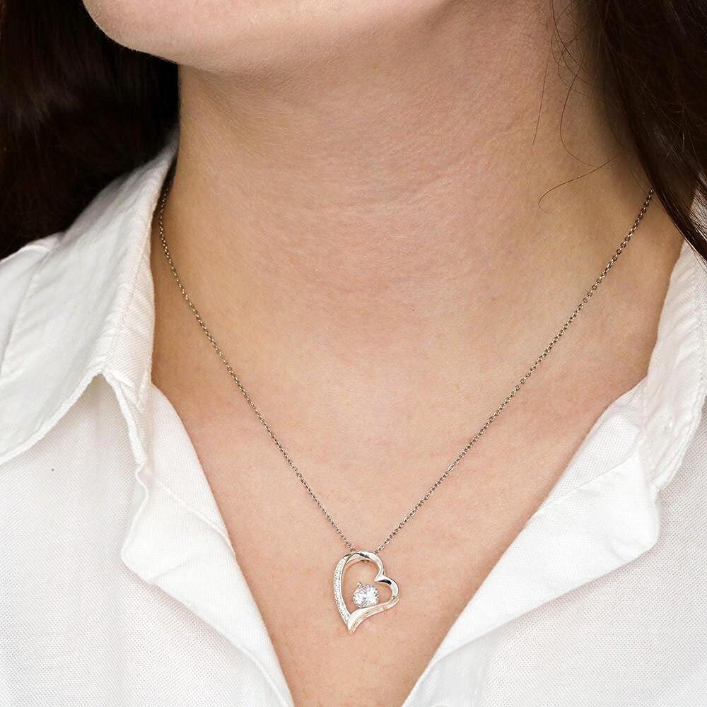 Handmade Personalized Message Card Jewelry - Heart Necklace for 82nd Birthday | Thoughtful Gift for 82 Year Old Women | Perfect for Birthday Celebrations, Anniversaries & Special Occasions