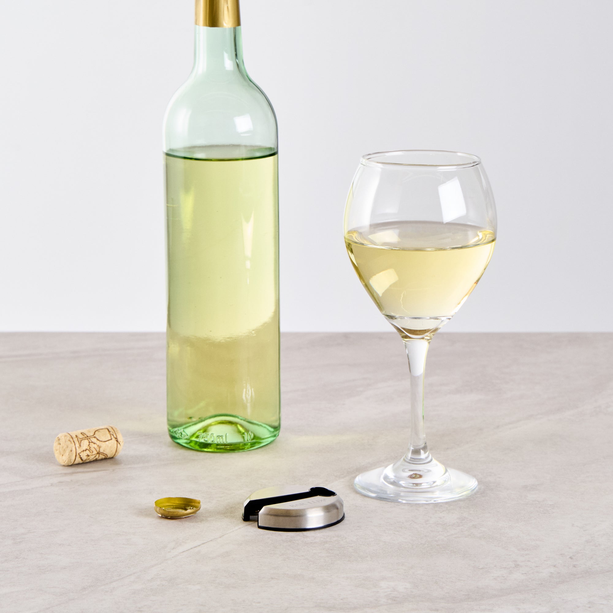 Premium Stainless Steel Wine Foil Cutter with Magnetic Handle - Bar Lux (1 Count) - Perfect for Wine Openers, Sommeliers & Home Entertaining