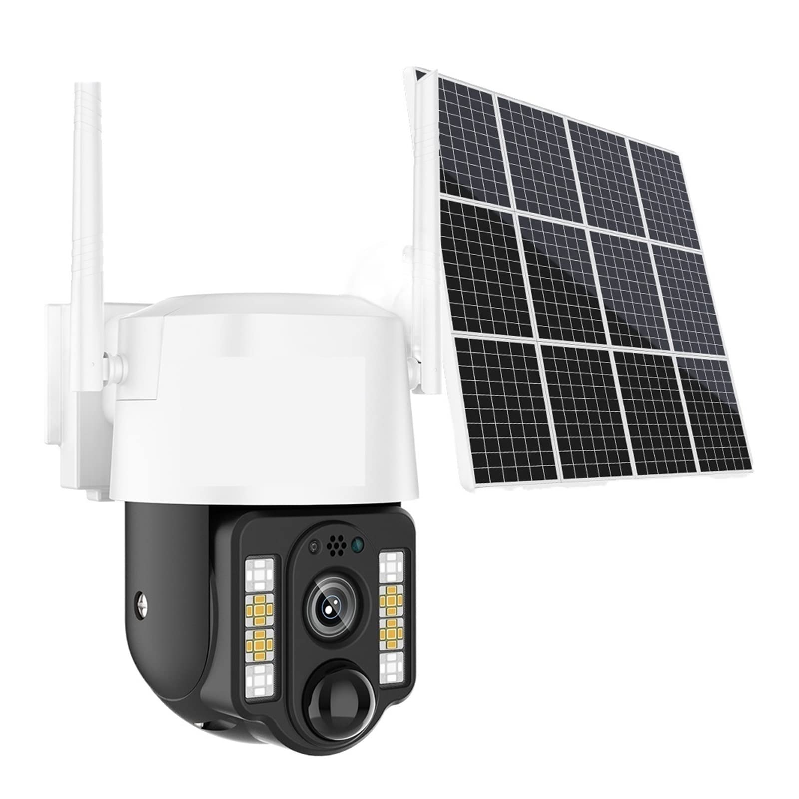 5MP Solar Security Camera Outdoor with 4G SIM Card & PTZ - PIR Motion Detection, 10W Solar Panel, Waterproof IP Camera, 30M Color Night Vision (WiFi Only) - Ideal for Home, Farm & Business Surveillance
