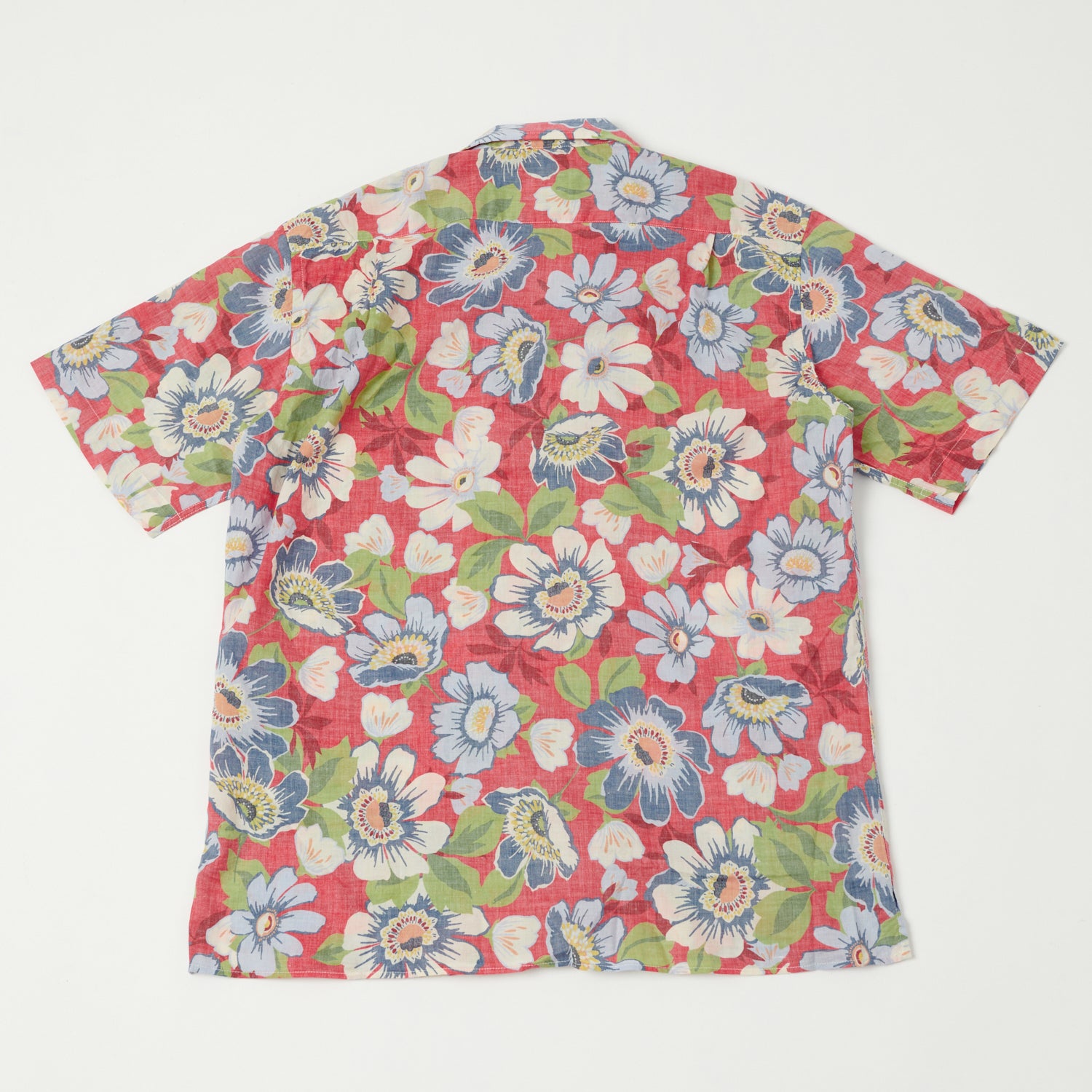Premium Hartford Print Palm Shirt in MC Red - Stylish Hawaiian Aloha Shirt for Men's Summer Vacation & Beach Party