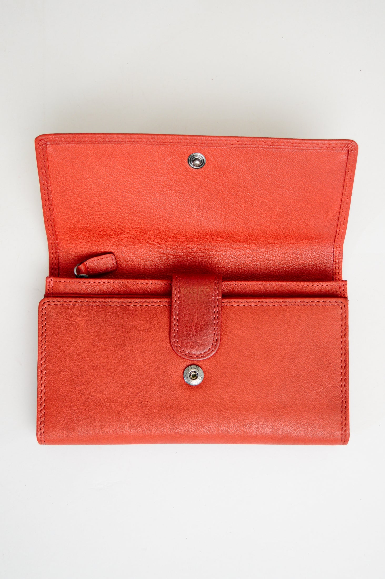 Adrian Klis 105 Ladies Wallet for Women - Genuine Leather Red Wallet - Perfect for Everyday Use, Travel, and Gift Giving