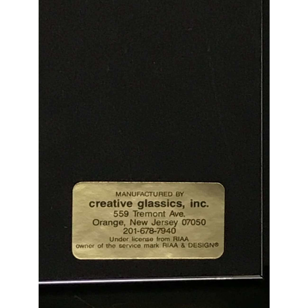 Rare Boston Don't Look Back RIAA 4x Multi Platinum Album Award - Perfect for Music Collectors & Rock Memorabilia Displays