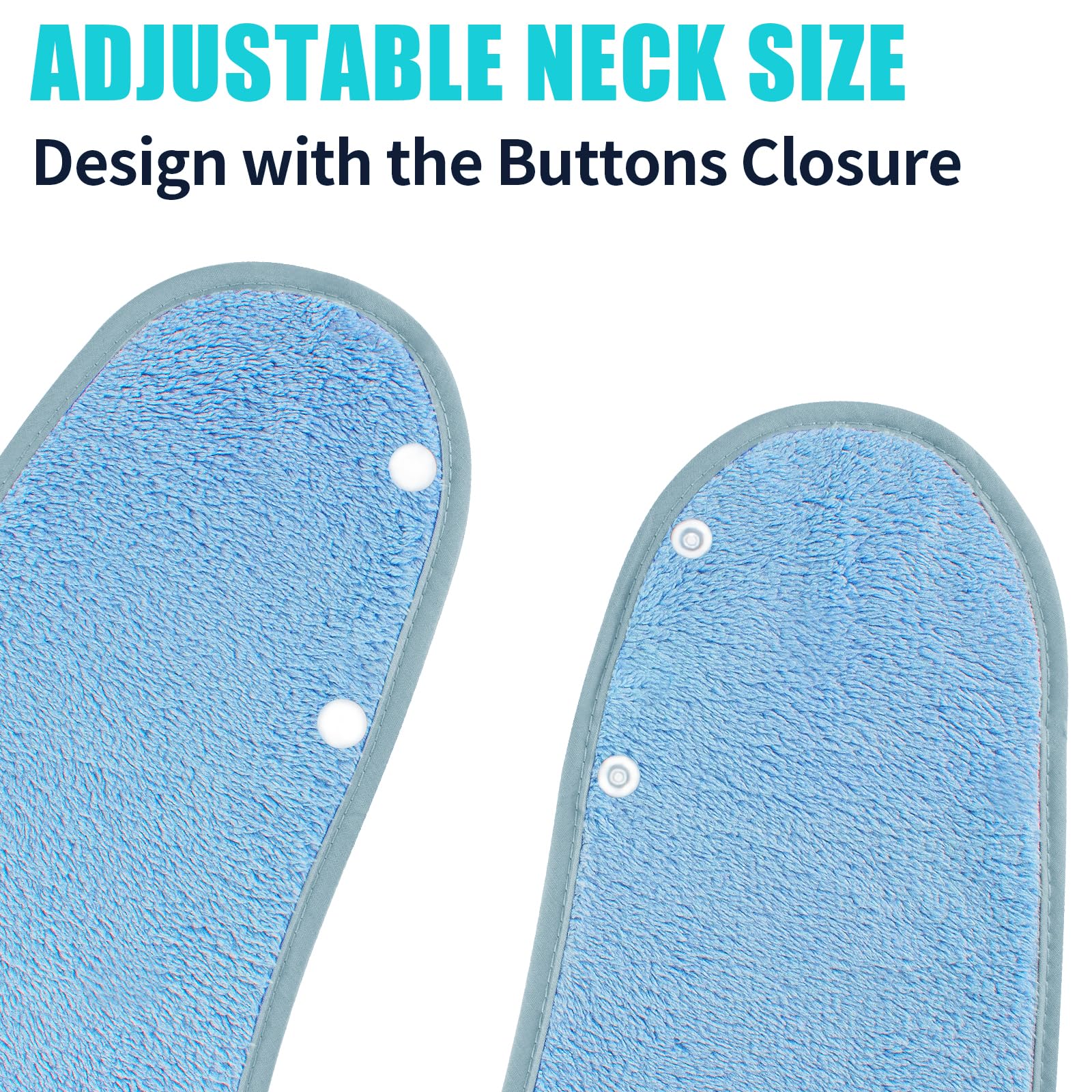 **4 Pack Reusable Adult Bibs for Men & Women - Waterproof Terry Cloth Bibs for Elderly & Seniors - Perfect for Dining, Travel & Mealtime Protection**
