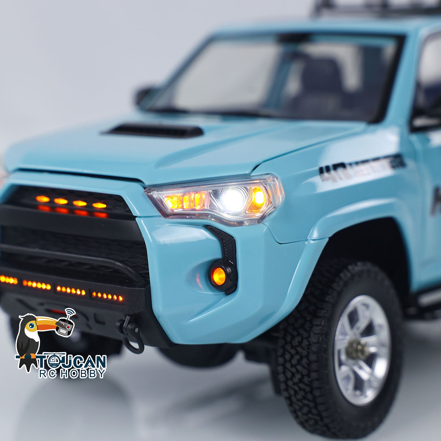 1/18 Scale HG 4x4 RC Off-Road Vehicle - Remote Control Crawler Car with Upgraded 4Runner Simulation (Painted & Assembled) - Perfect for DIY Model Enthusiasts & Outdoor Adventure Play