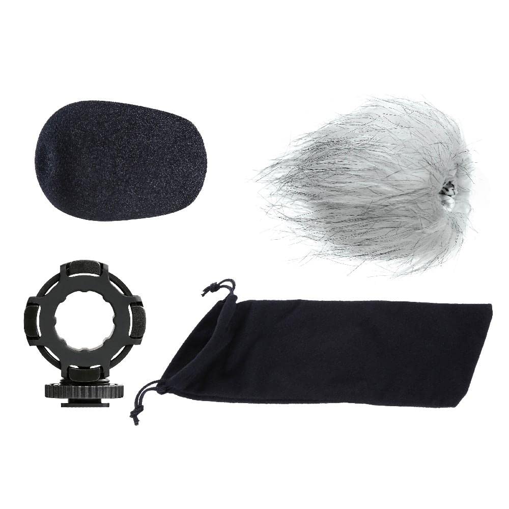 Synergy Digital External Stereo XY Microphone Kit - Compatible with Canon EOS R3, DSLR Cameras, Camcorders & Audio Recorders - Includes 4 AA NiMH Rechargeable Batteries - Perfect for Vlogging, Interviews, Live Streaming & Professional Audio Recording