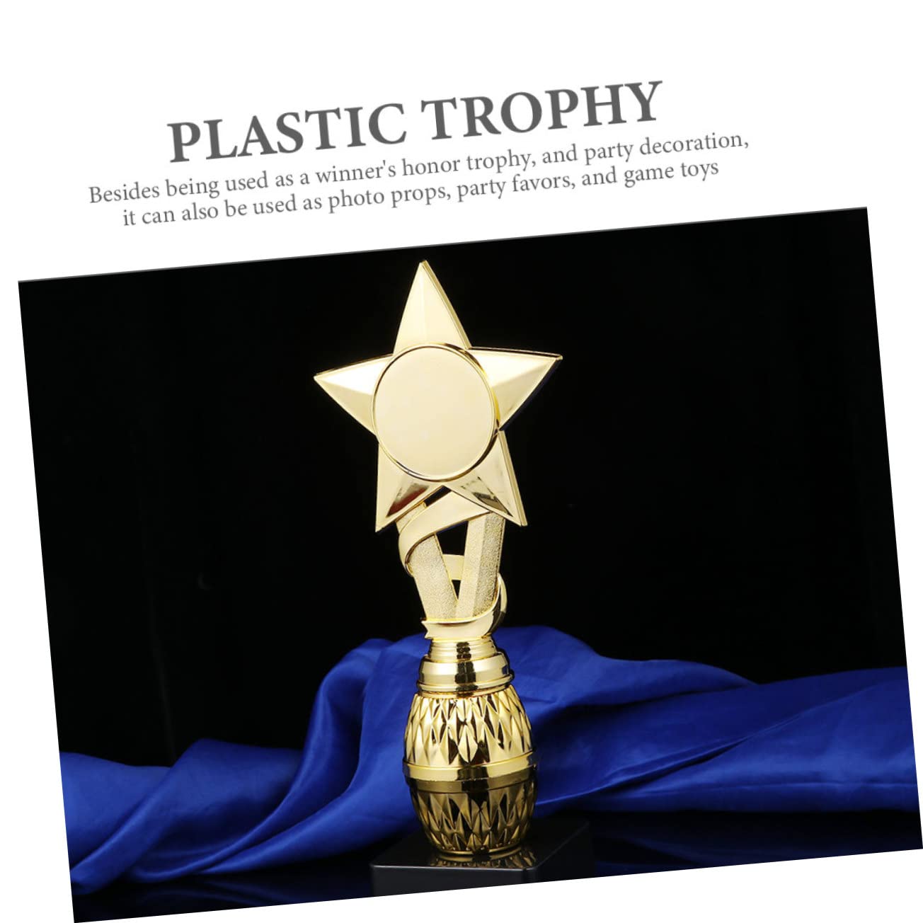 Toddmomy 4-Piece Kids Football Trophy Set - Reusable Plastic Sports Reward Toys for Children | Perfect for Soccer Parties, Awards Ceremonies & Youth Sports Motivation