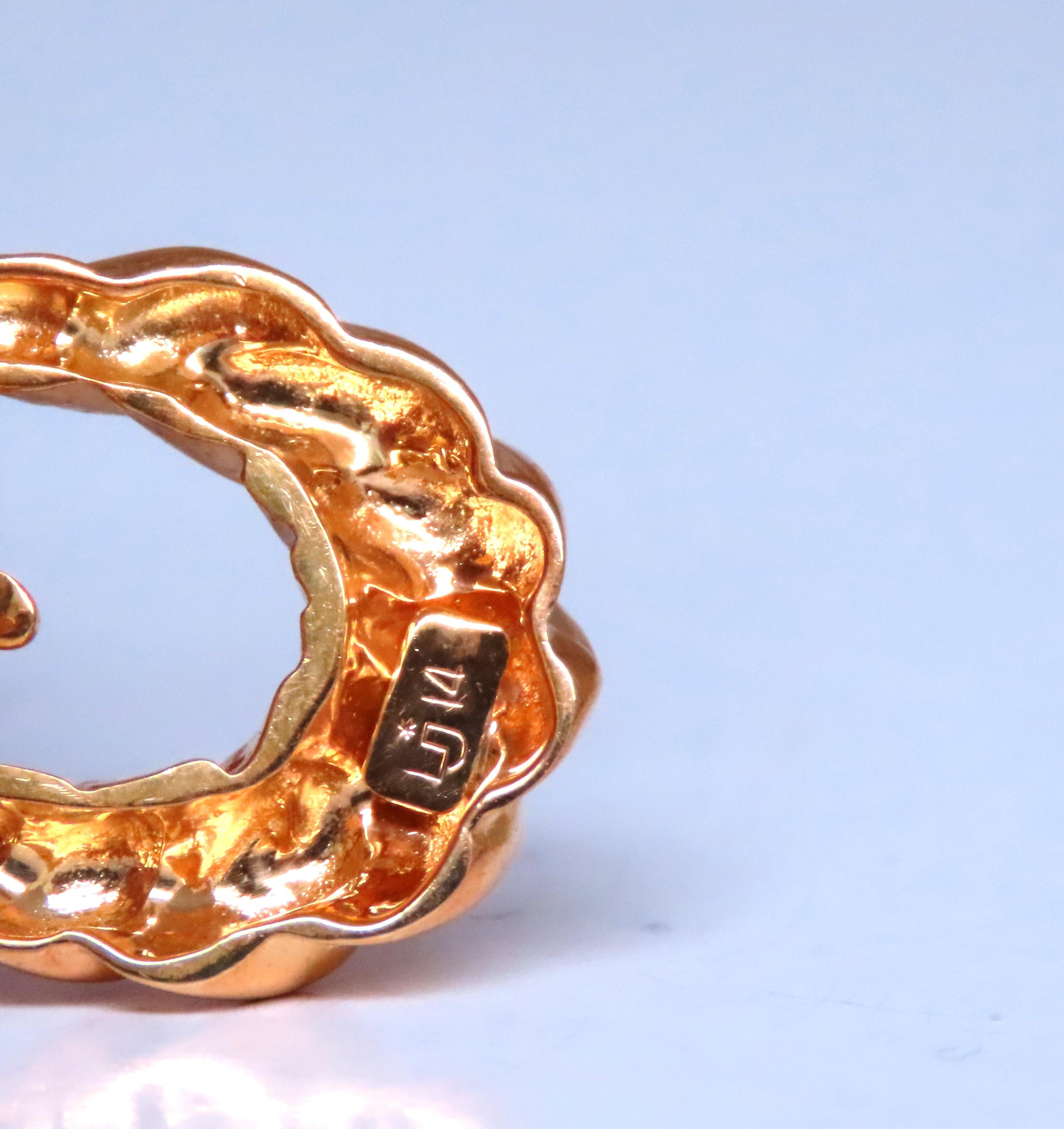14K Gold Shrimp Knocker Clip-On Earrings for Women - Elegant Omega Back Clip Earrings for Sensitive Ears - Perfect for Parties, Weddings & Special Occasions