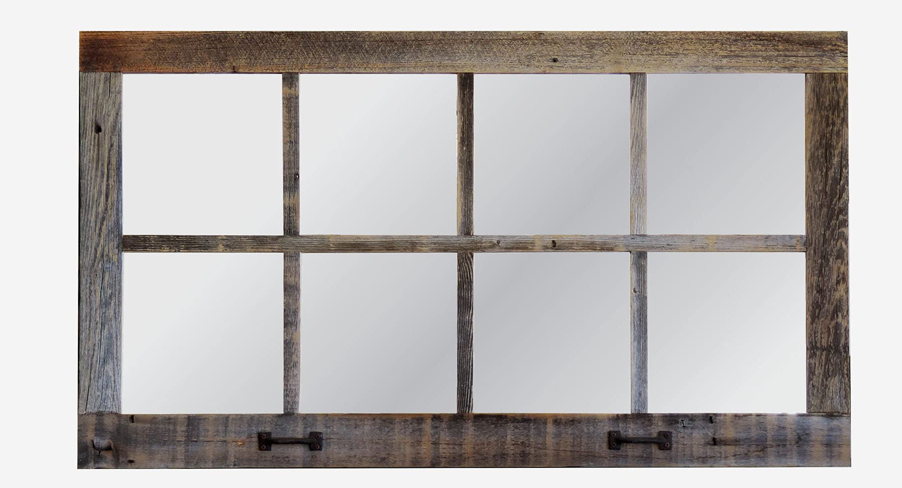 Vintage Window Pane Mirror - 37.5