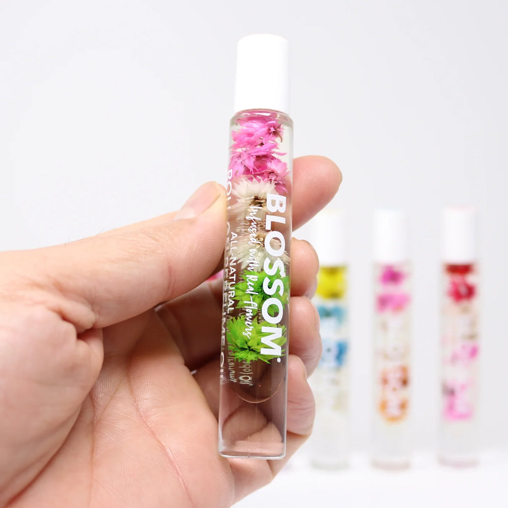 Blossom Roll On Perfume Oil - All Natural Vegan Fragrance, Paraben Free, Cruelty Free (1 Piece) - Perfect for Daily Wear, Travel & Gift Giving