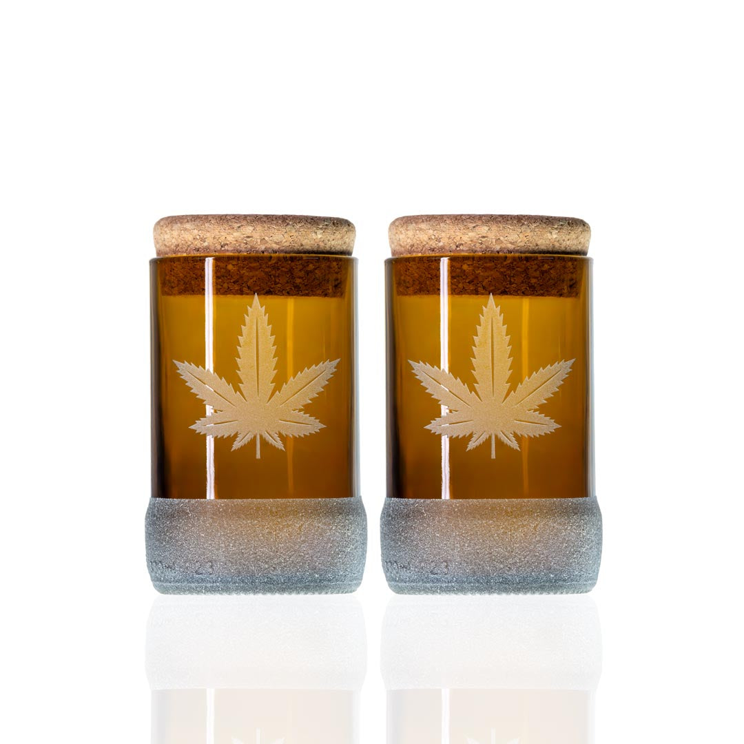 Twice Around Go Green! 3.5-Inch Glass Stash Jars with Cork Stoppers - 12 Pack | Perfect for Storing Herbs, Spices & Small Items | Eco-Friendly Home Organization
