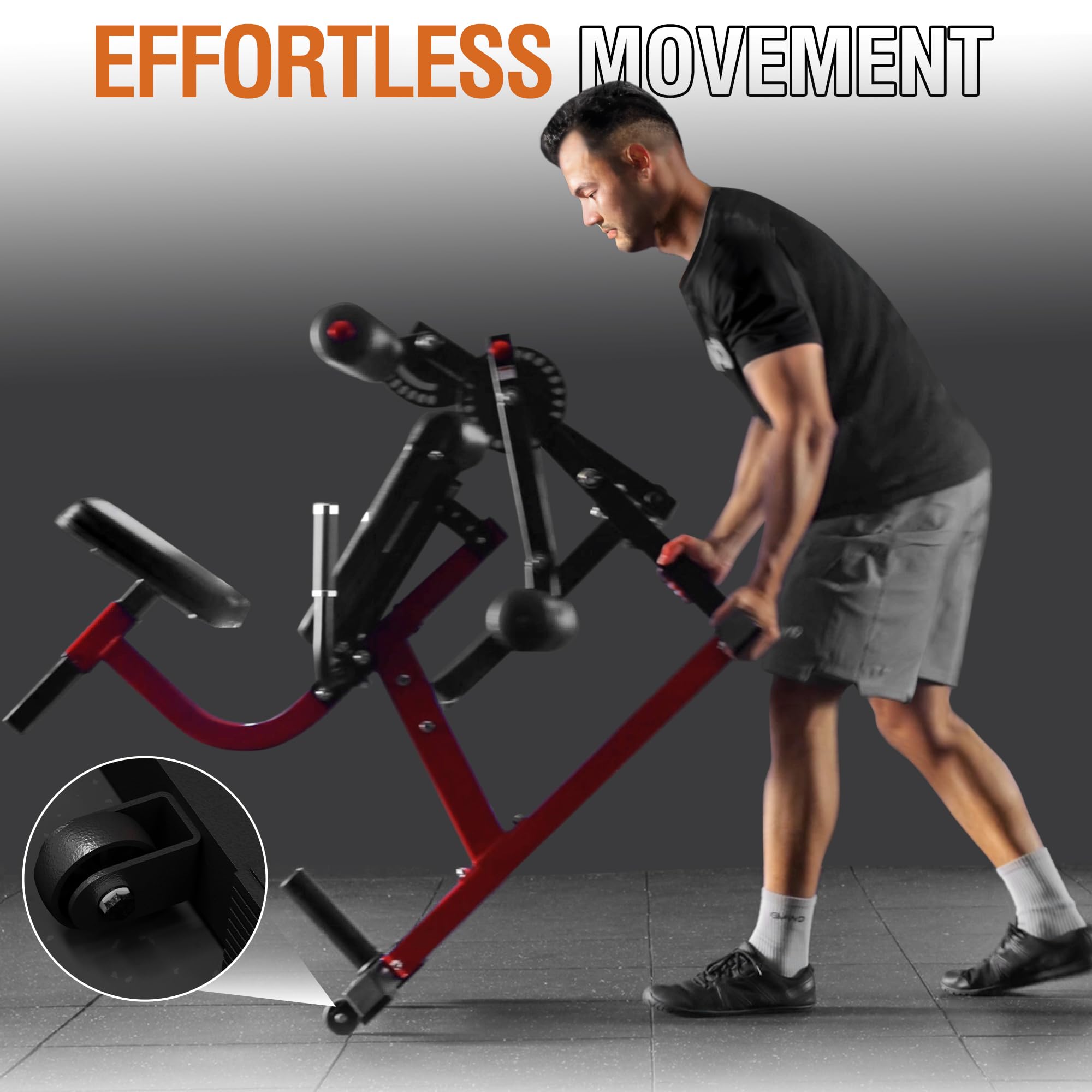 GMWD Leg Extension and Curl Machine - Adjustable Plate Loaded Leg Exercise Bench for Thigh Workouts | Home Gym Equipment for Lower Body Strength Training | Perfect for Home Fitness, Leg Muscle Building & Rehabilitation Exercises