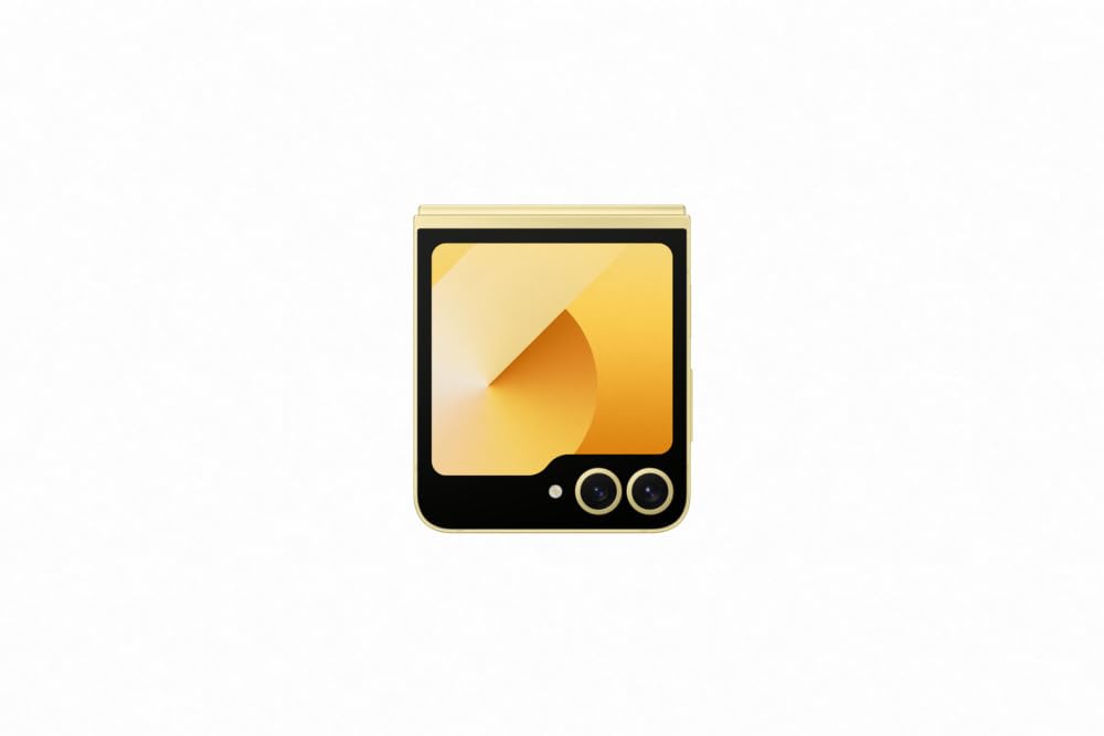 Samsung Galaxy Z Flip6 256GB AI Smartphone - 50MP Camera, AI Flex Zoom, Live Translate, Android Phone - Yellow (CAD Version & Warranty) | Perfect for Travel, Business & Social Media Content Creation