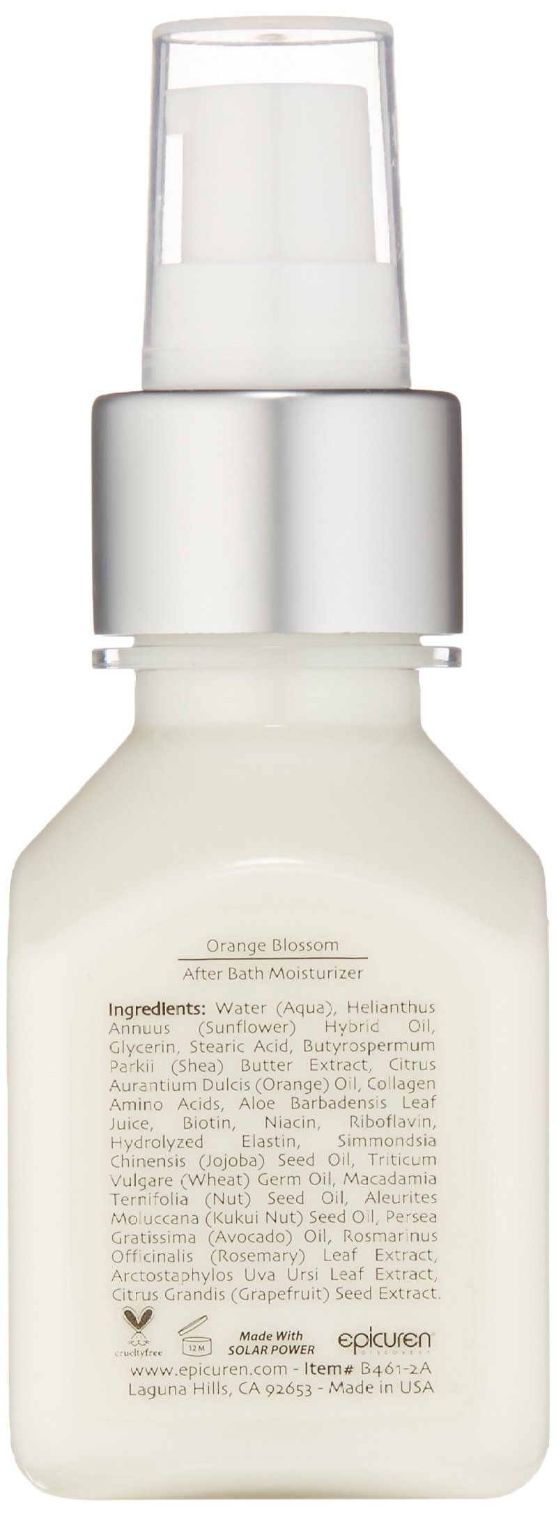 Epicuren Discovery After Bath Body Moisturizer with Kukui & Coconut Oil - Hydrating Skin Lotion for Dry Skin - Post-Shower Moisturizer for Smooth & Soft Skin - Perfect for Spa Days & Daily Body Care
