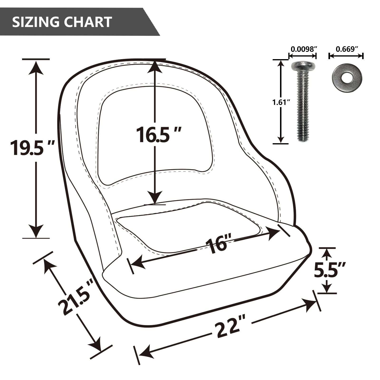 Premium NORTHCAPTAIN Pontoon Boat Captain Bucket Seat with Waterproof Cover - Durable Marine-Grade Vinyl for Comfortable Boating & Fishing Trips
