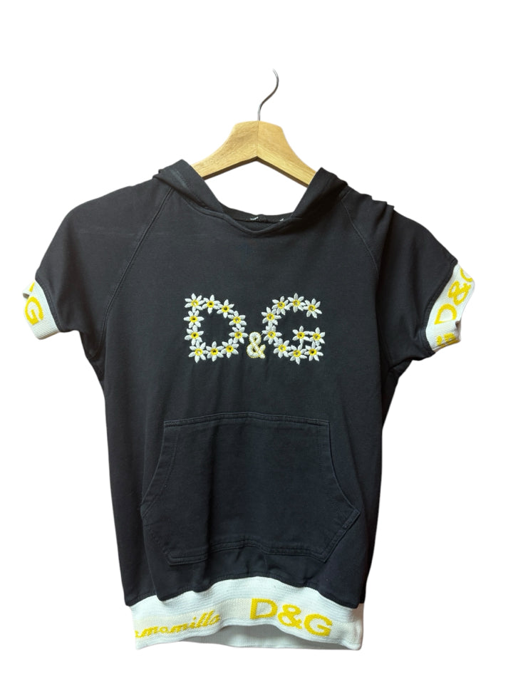 Dolce & Gabbana Women's Cropped Hoodie - Size XS | Fashion Streetwear for Casual Outfits & Layering