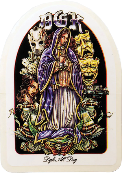 DGK My Krazy Life Sticker Single - Premium Vinyl Decal for Skateboards, Laptops & Water Bottles - Express Your Street Style