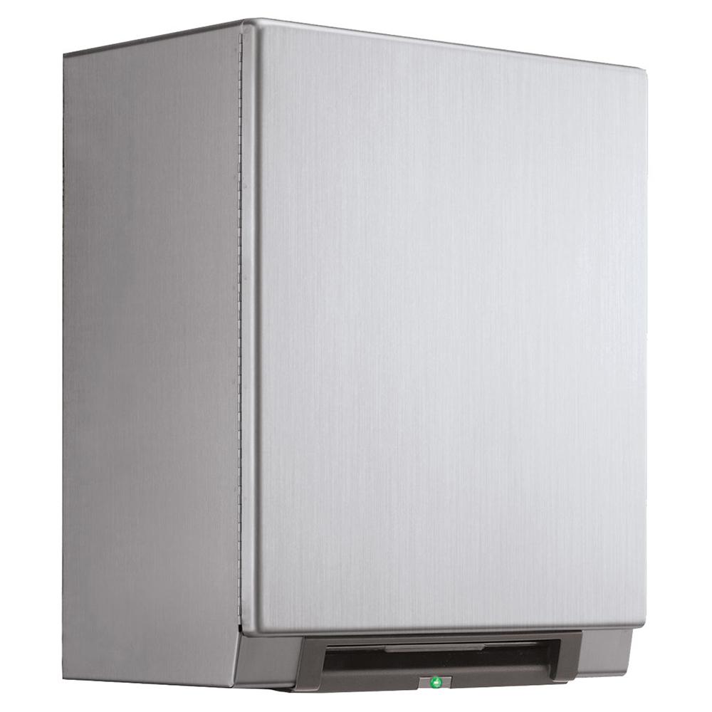 Bobrick B2974 Automatic Paper Towel Dispenser with LED Light - Surface Mount Satin Finish for Restrooms, Kitchens & Commercial Spaces