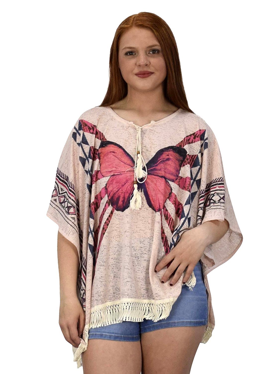 Women's Lightweight Summer Poncho Cardigan - Soft Beach Cover Up for Women, Breezy Loose Knit Shawl Wrap for Vacation, Poolside, Yoga & Outdoor Activities