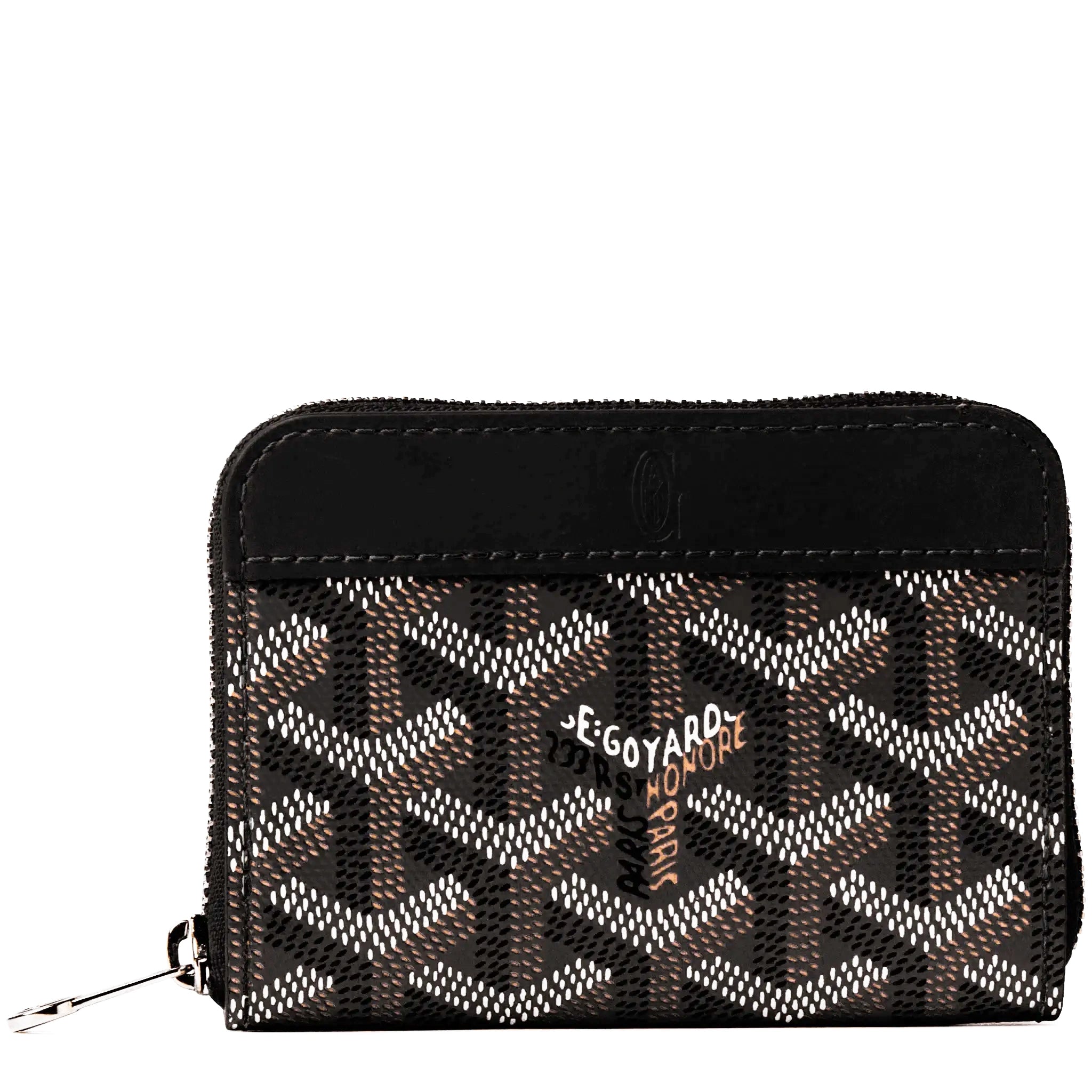 Goyard Matignon Black Mini Wallet for Women & Men | Luxury Compact Card Holder | Perfect for Travel, Everyday Use & Gift Giving