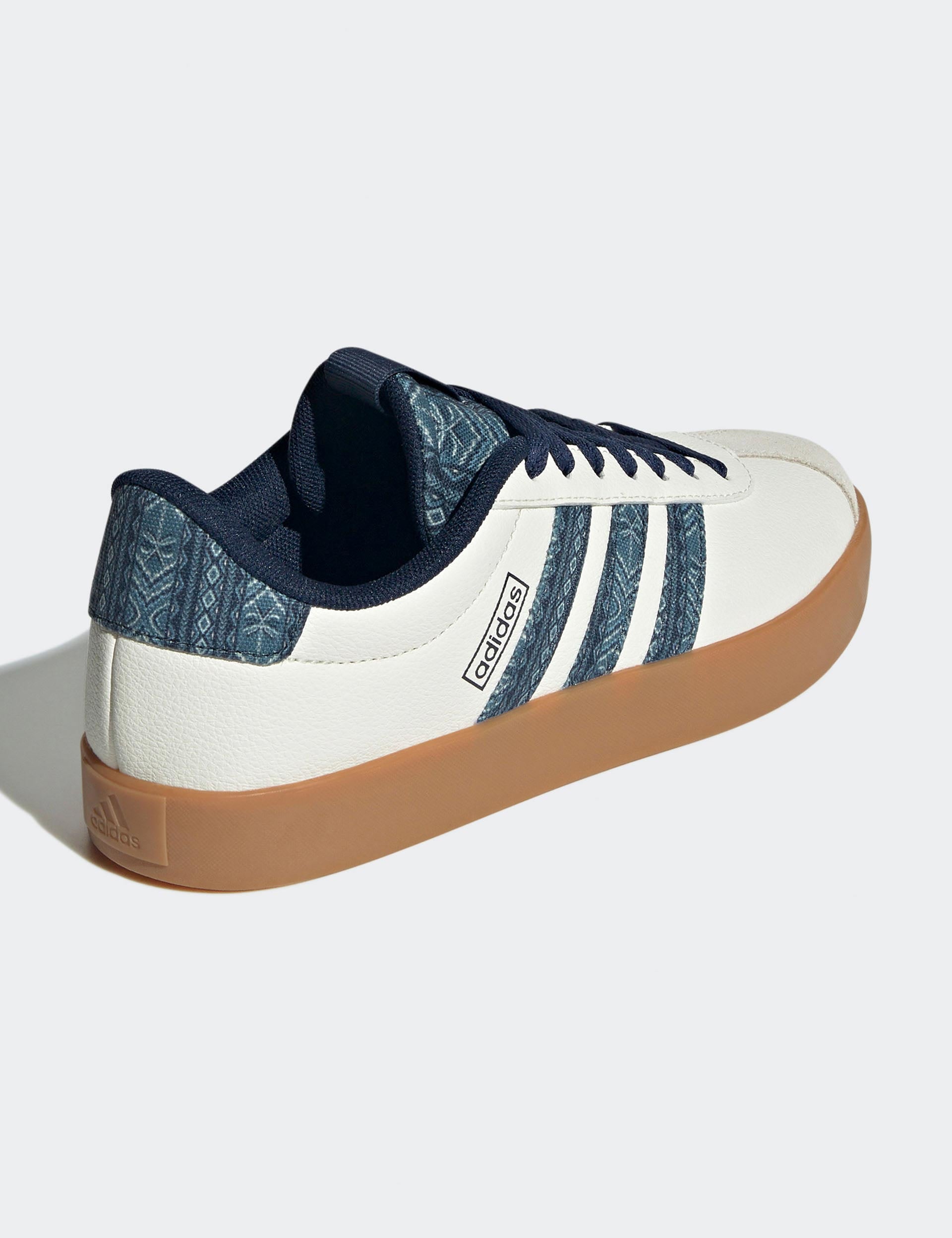 VL Court 3.0 Shoes for Men & Women - Off White/Night Indigo/Gum10 - Premium Comfort Sneakers for Running, Walking & Casual Wear