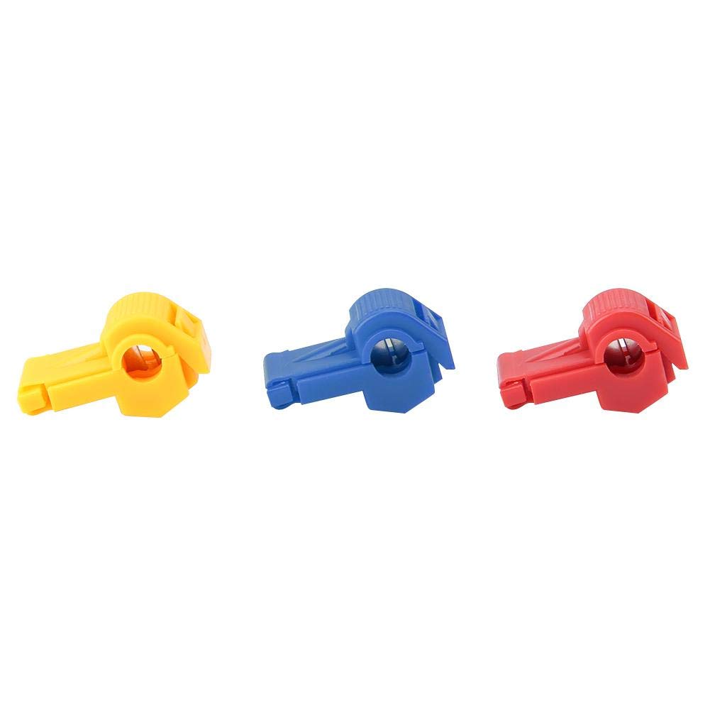 Meiyya 240pcs T-Tap Wire Connectors Kit - Brass & Plastic Solderless Terminals for Auto & Home Wiring