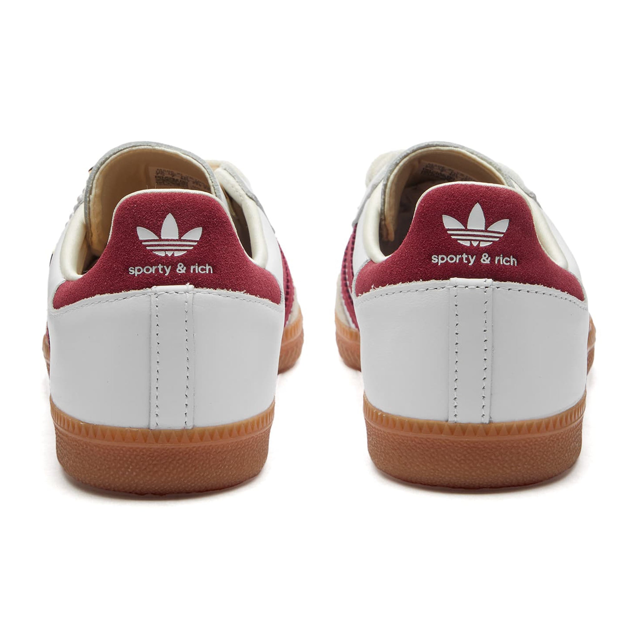 Adidas Samba OG Sneakers - Sporty & Rich White Collegiate Burgundy Shoes for Men & Women | Casual Wear, Street Style, Everyday Comfort