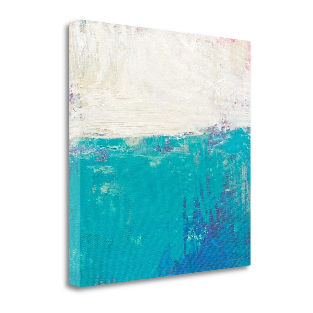 Aqua White By Don Bishop - Premium Fine Art Giclee Print on Gallery Wrapped Canvas - Ready to Hang Wall Art - Perfect for Living Room, Bedroom & Office Decor