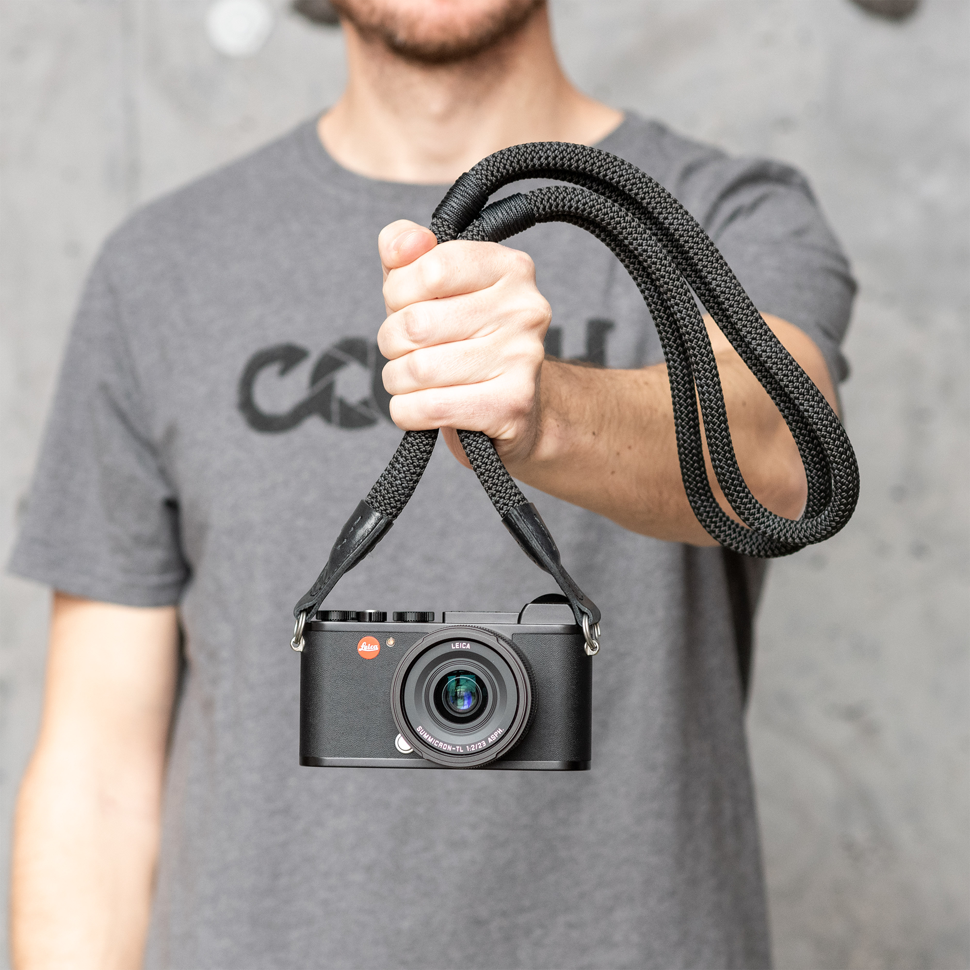 Cooph Leica Double Rope Camera Strap with Split Ring - 49.6 Inch (126cm) Adjustable Neck Strap for DSLR & Mirrorless Cameras - Perfect for Travel, Hiking and Photography Enthusiasts
