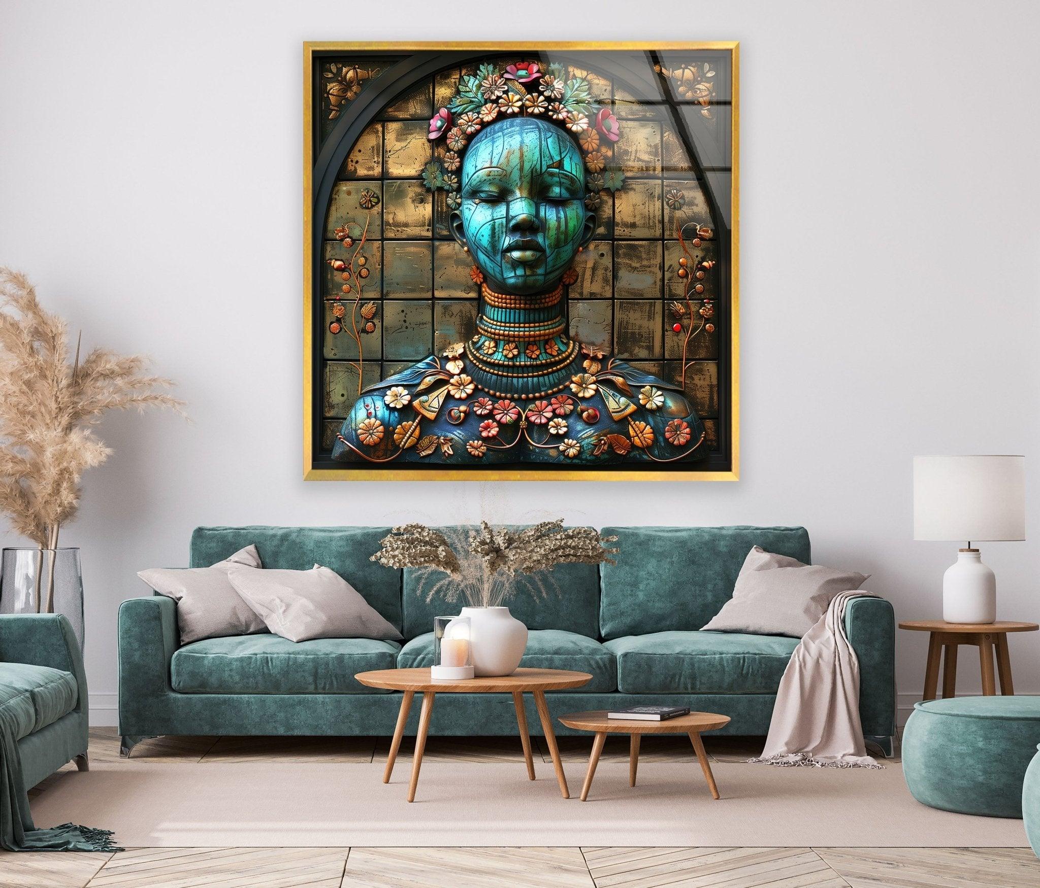 Modern Abstract Glass Wall Sculpture - Handmade 3D Art Decor for Living Room, Bedroom & Office | Elegant Home & Interior Design Accent
