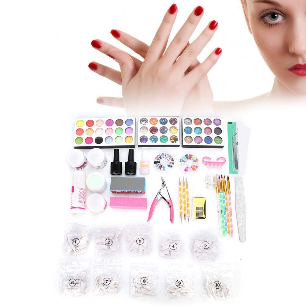 12 Colors Glitter Powder Nail Gel - Extension Top Coat & Base Gel for Nail Salon & DIY Nail Art | Perfect for Manicures, Pedicures & Professional Nail Designs