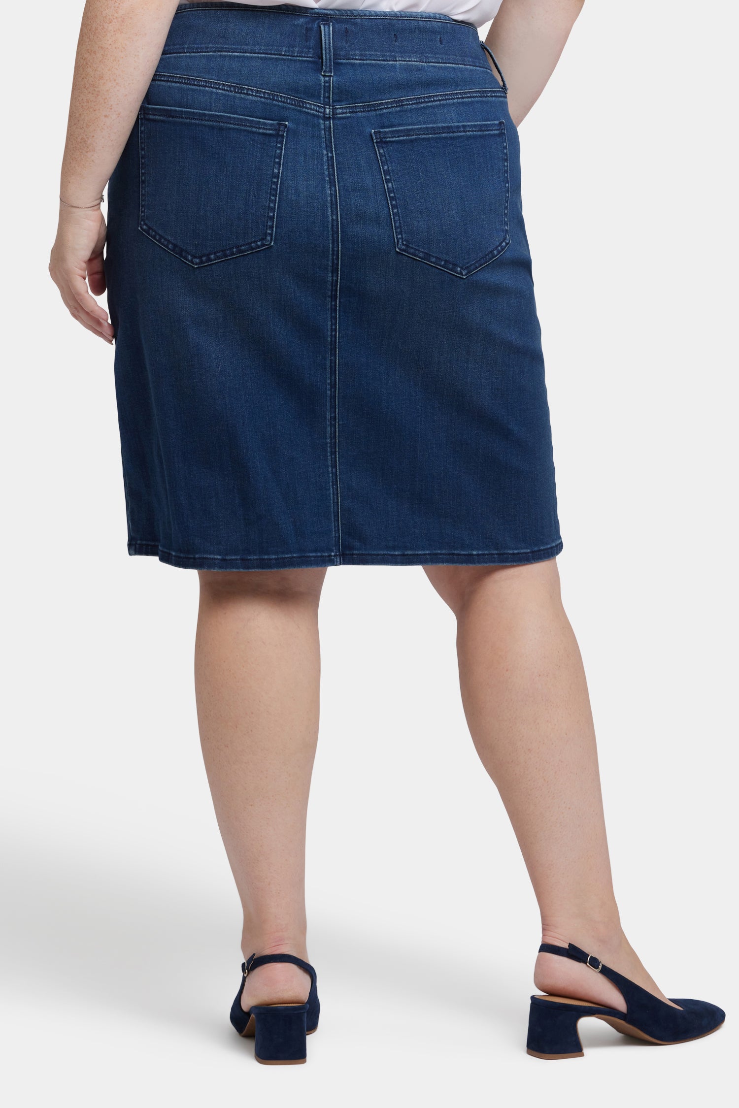Plus Size High Waist Skirt - Ibiza Blues | Flowy Midi Skirt for Women | Perfect for Beach Vacations, Summer Outfits & Boho Fashion