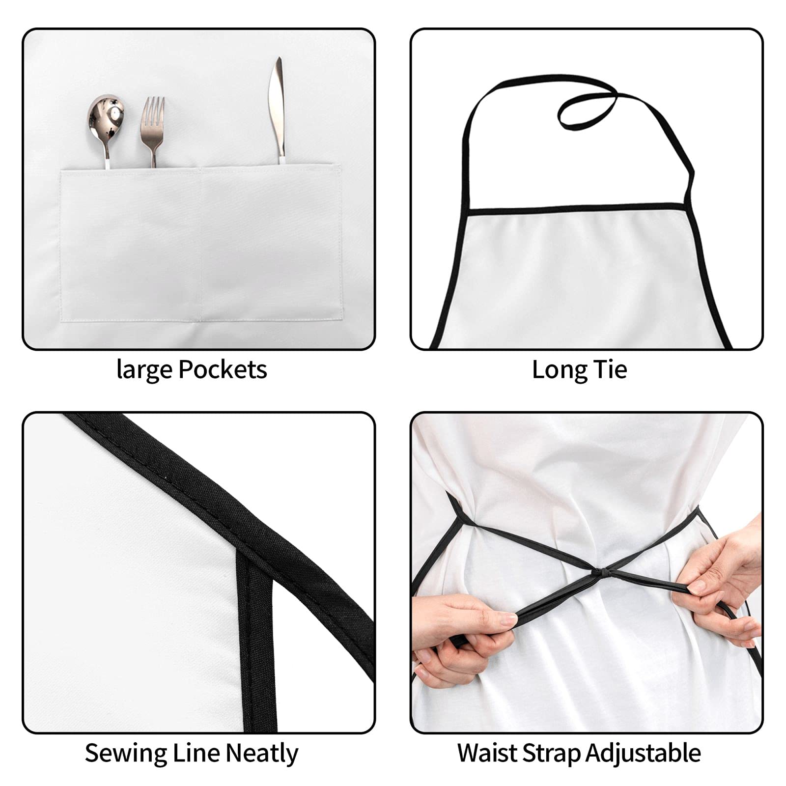 Valentine's Day Heart Balloons Waterproof Adjustable Funny BBQ Apron with Pockets for Men & Women - Perfect for Cooking, Grilling, Baking & Kitchen Gifts