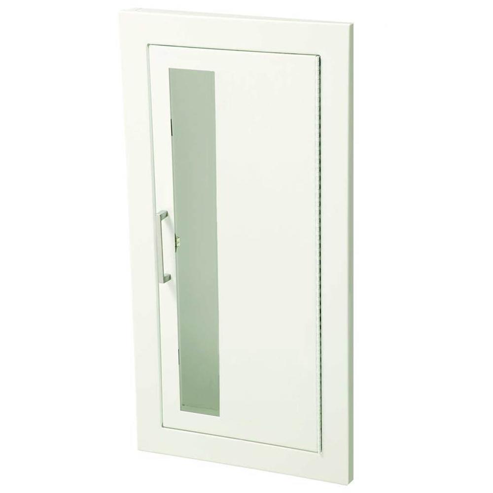 JL Industries 1815V10FX2 Ambassador Fire Extinguisher Cabinet - Vertical Duo Panel with Pull Handle, Fire Rated for Commercial & Industrial Safety Use