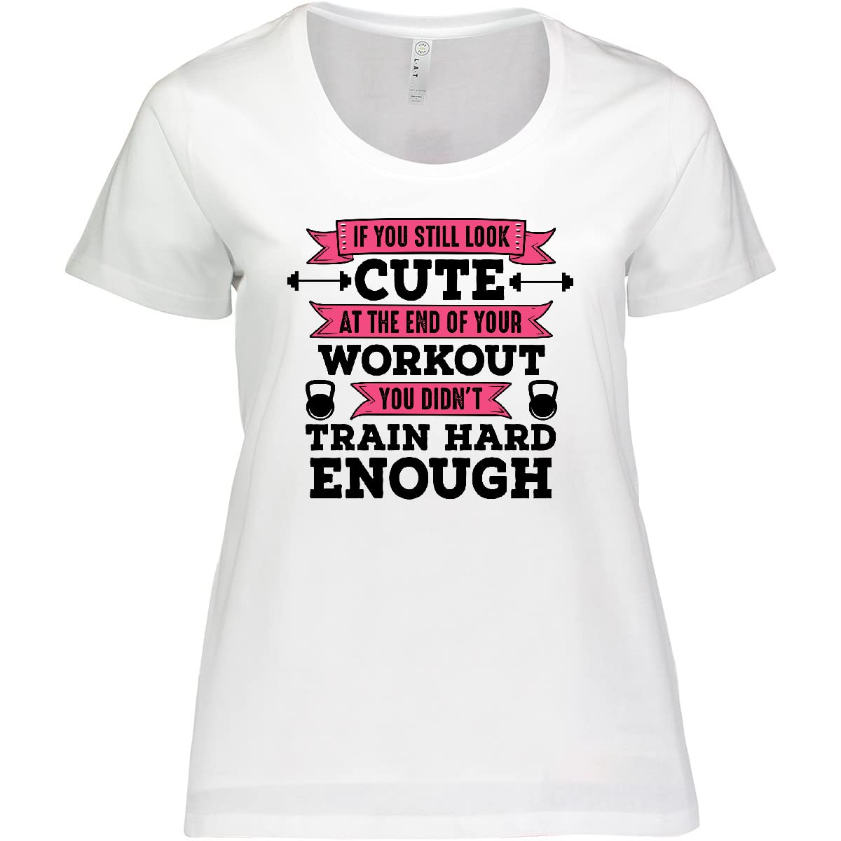 Inktastic Women's Plus Size Fitness Workout T-Shirt - Cute & Comfortable Training Tee for Gym, Yoga & Running