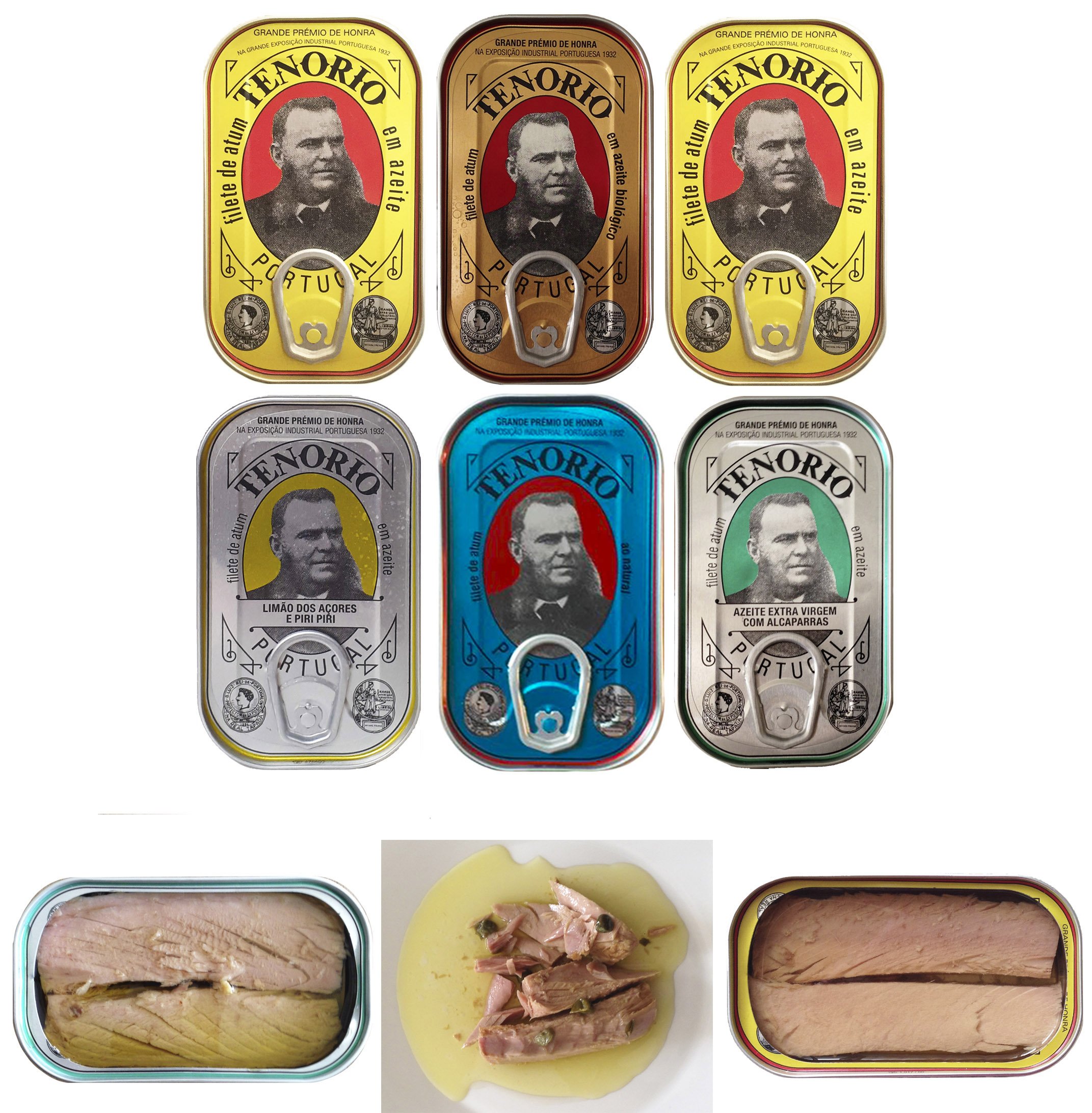 Premium Tuna Fillets in Olive Oil - 6 Cans x 120g (720g Total) - Wild Caught from Portugal - Perfect for Salads, Sandwiches & Healthy Meals