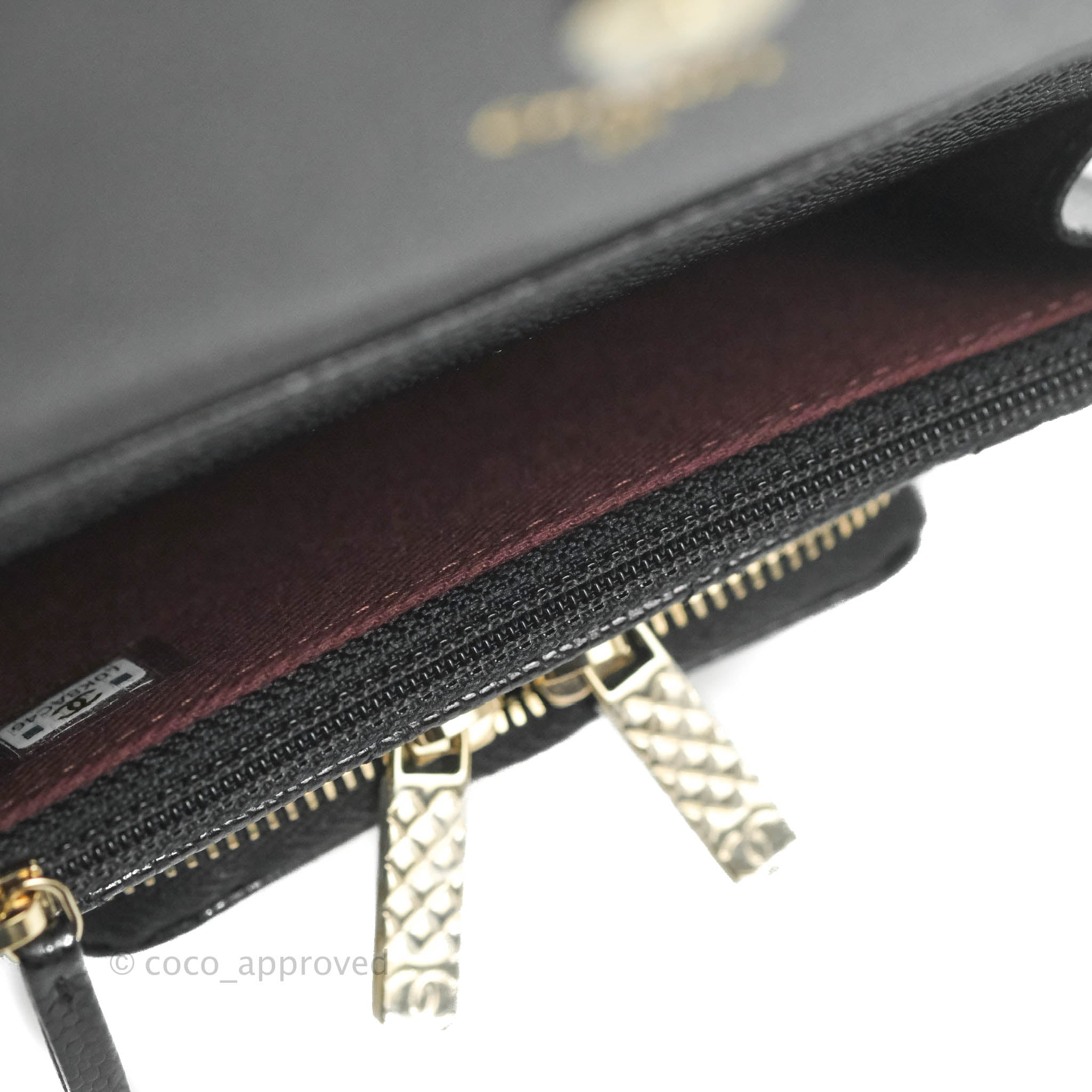 Chanel Business Affinity Clutch with Chain - Black Caviar Leather & Gold Hardware - Perfect for Work, Evening Events & Luxury Gift Giving