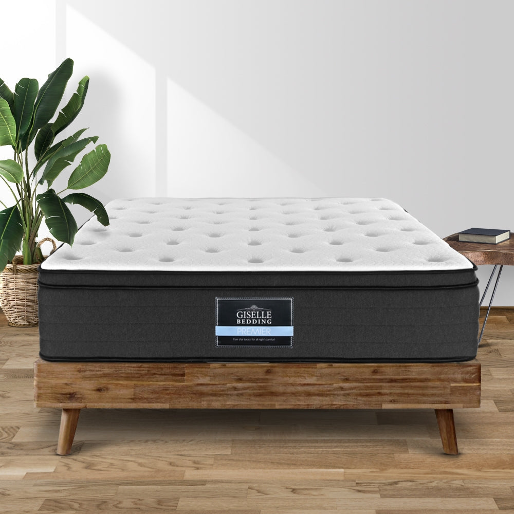 Eve Euro Top Pocket Spring Mattress 34cm Thick King Size - Premium Support for Back Pain Relief & Pressure Relief - Perfect for Master Bedroom, Guest Room & Luxury Hotels