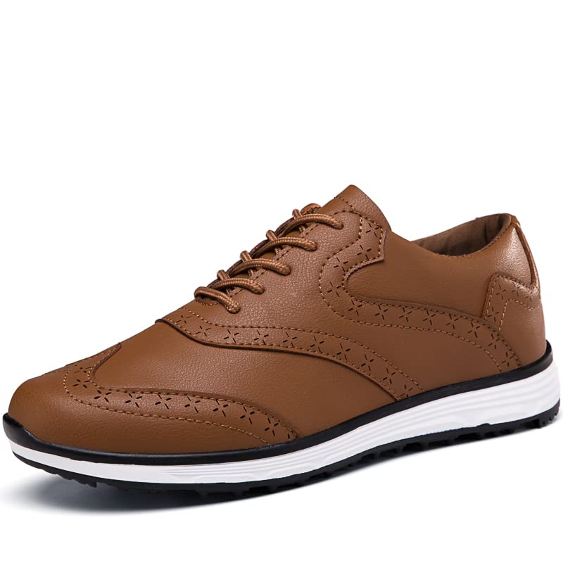TauLene Men's Spikeless Waterproof Golf Shoes - Lightweight Professional Walking Footwear for Outdoor Golfing | Perfect for Casual Play, Practice & Comfortable All-Day Wear