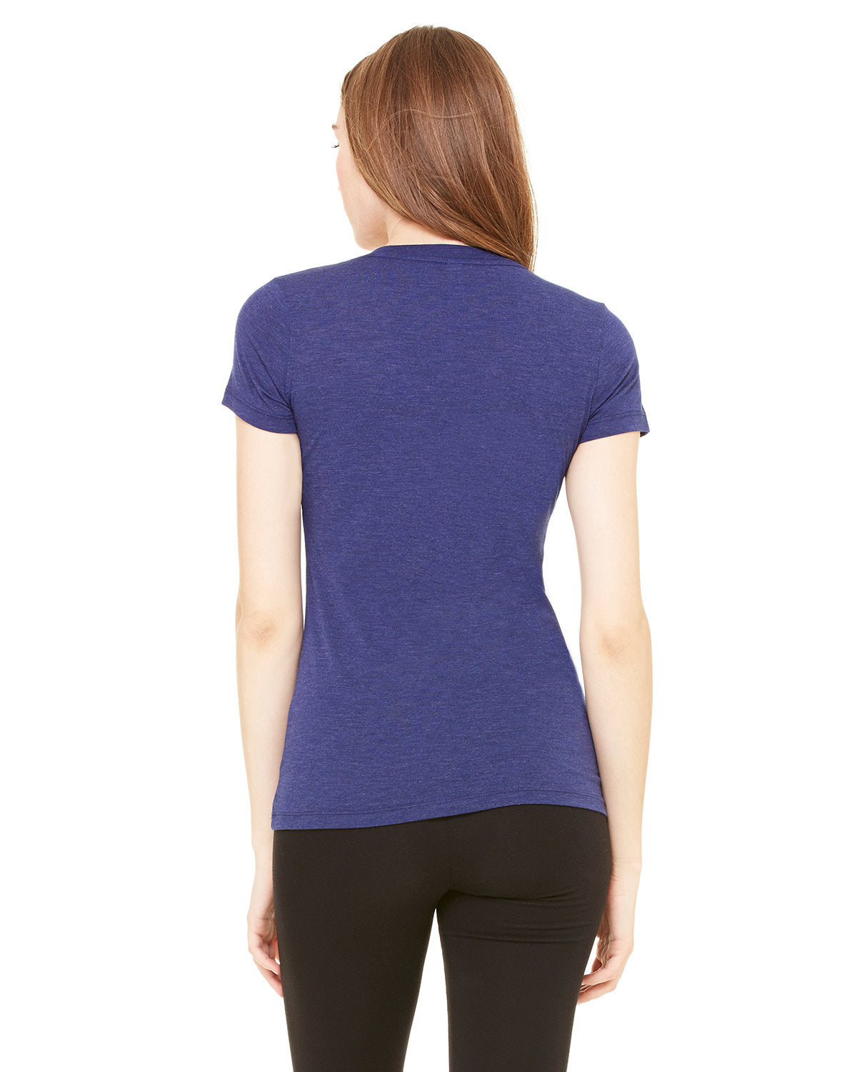 Bella + Canvas 8435 Women's Triblend Short Sleeve V-Neck T-Shirt - Soft & Comfortable Casual Tee for Everyday Wear, Gym, and Outfits