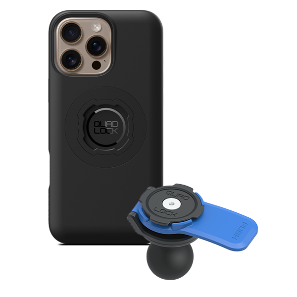 1 Ball Motorcycle Phone Mount Kit - Universal Adjustable Handlebar Holder for iPhone & Smartphones - Perfect for GPS Navigation & Hands-Free Riding