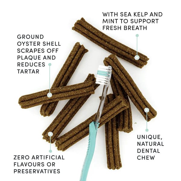 Crumps' Naturals Plaque Busters Advanced Double Fresh Dental Sticks for Dogs - Natural Teeth Cleaning Chews for Tartar Control & Fresh Breath - Perfect for Small, Medium & Large Breeds - Great for Daily Oral Care & Training Treats